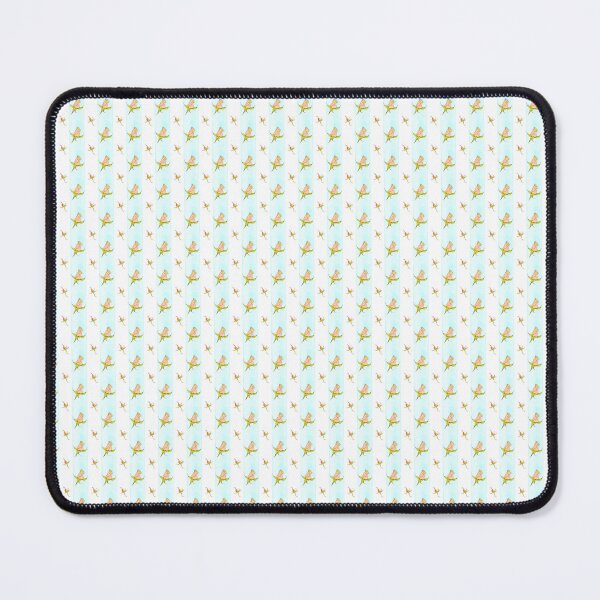 Item preview, Garden Rosebuds in Blush and Blue Stripes designed and sold by magicgardenart.