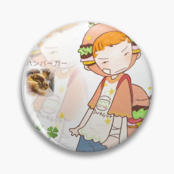 Item preview, kawaii burger girl sticker designed and sold by lelemoondae.