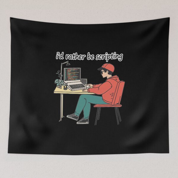 Item preview, I Would Rather Be Scripting Software Development  designed and sold by FWLKIT.