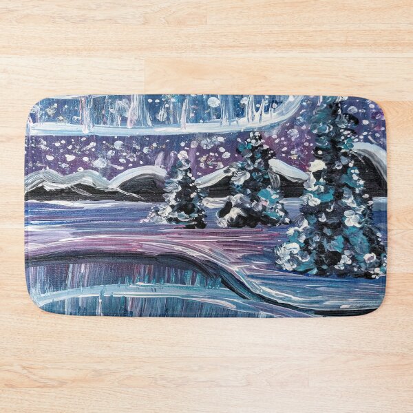 Item preview, Winter Arctic Northern Lights Painting designed and sold by Deborah Camp.