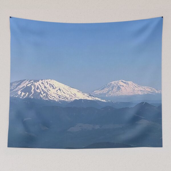 Item preview, Mt St Helens with Mt Adams designed and sold by flyscenicair.