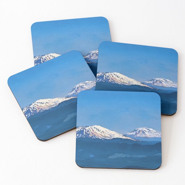 Item preview, Mt St Helens with Mt Adams (Oil Painting) designed and sold by flyscenicair.