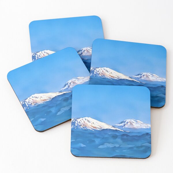 Item preview, Mt St Helens with Mt Adams (Watercolor) designed and sold by flyscenicair.