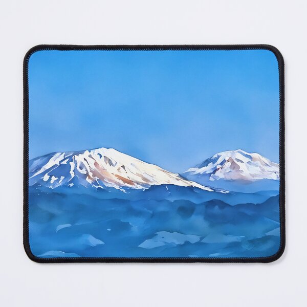 Item preview, Mt St Helens with Mt Adams (Watercolor) designed and sold by flyscenicair.