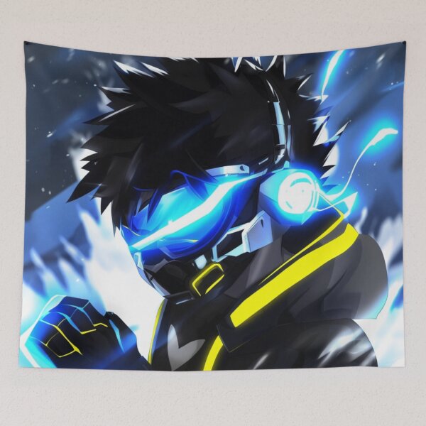 Item preview, Night Pulse Cyberpunk Vibes Blue #2 designed and sold by GearGrafix.