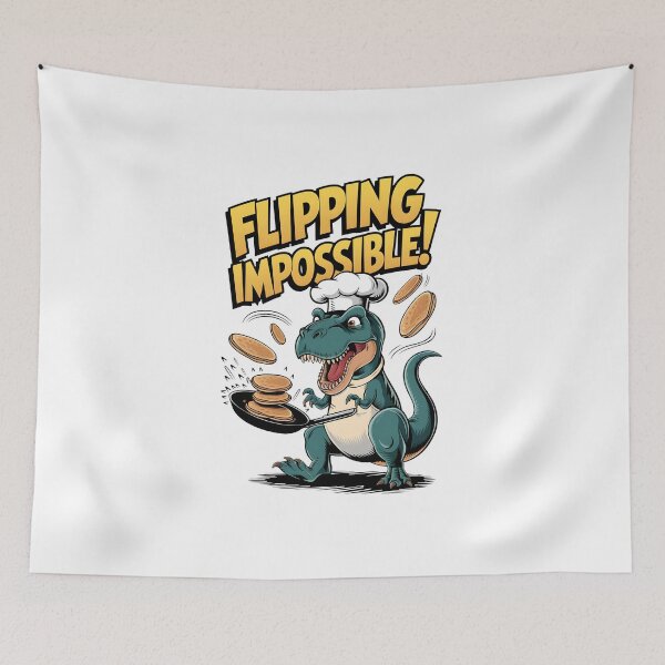 Item preview, T-Rex Pancake Struggles | Flipping Impossible Chef  designed and sold by Dazzle-Sizzle.