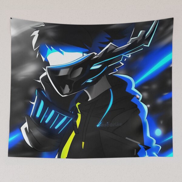 Item preview, Electric Shadows Cyberpunk Vibes Blue #1 designed and sold by GearGrafix.