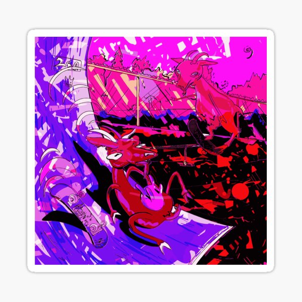 Skater Goats Sticker