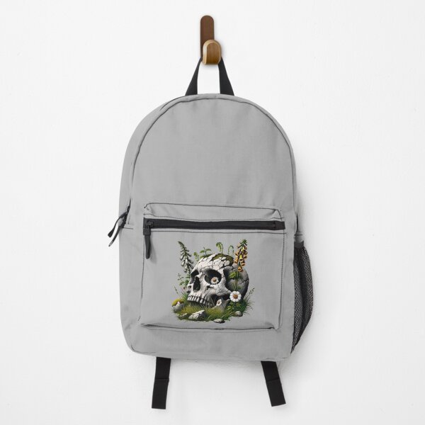 Item preview, Skull in Field of Wildflowers designed and sold by PinUpPizzazz.