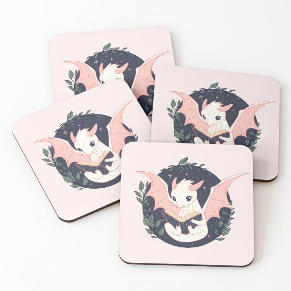 Item preview, Cute Dragon Reading a Book - Whimsical and Bookish Fantasy designed and sold by Jess.a.creates.