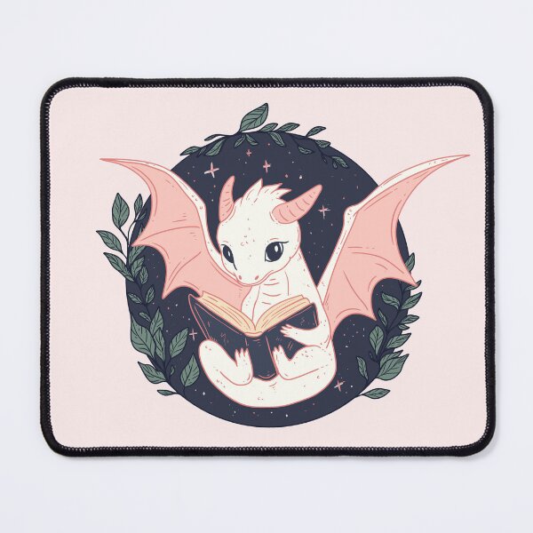 Item preview, Cute Dragon Reading a Book - Whimsical and Bookish Fantasy designed and sold by Jess.a.creates.
