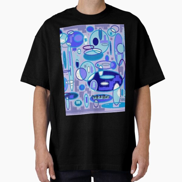 Item preview, CIRCLE of BLUES & BLUES Original Abstract Art  designed and sold by BrightrDayMusicArt.