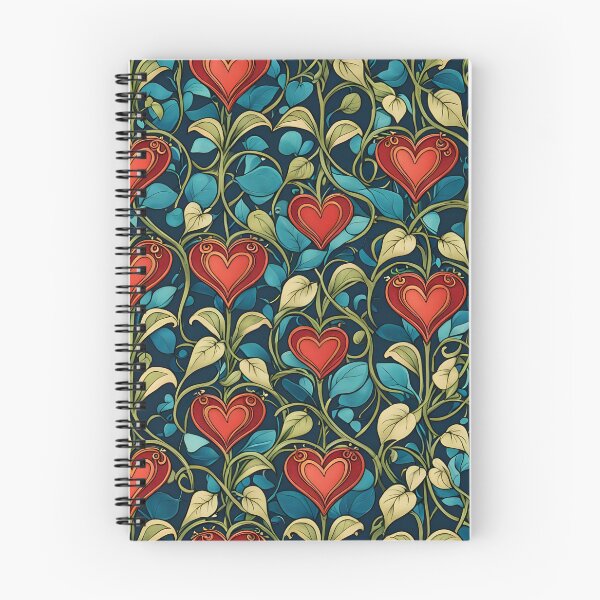 Item preview, Valentines Day Art Nouveau Love Colourful Pattern designed and sold by druidwolfart.
