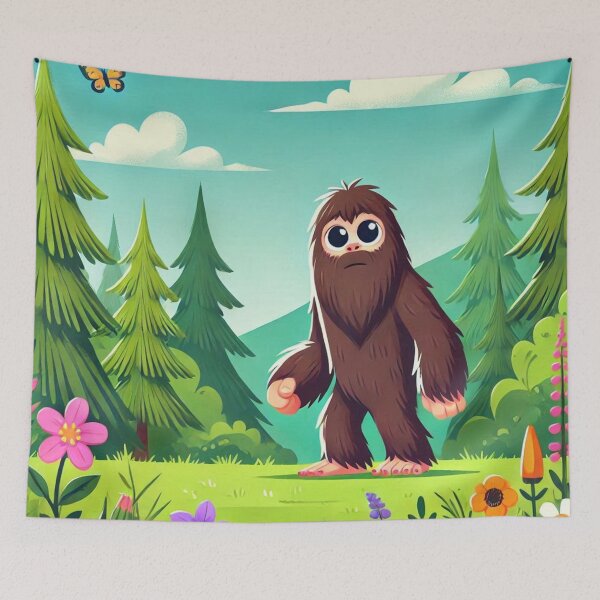 Item preview, Sasquatch in the Woods designed and sold by HalcyonThings.