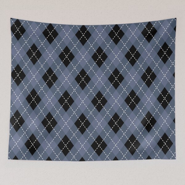 Item preview, Grey and black argyle pattern designed and sold by MarketdeLuis.