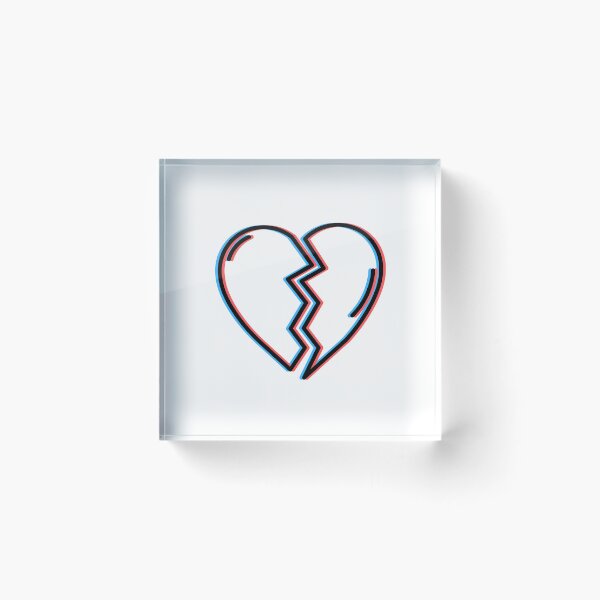 Item preview, Retro 3D Anaglyph Heart Design designed and sold by LipsLab.