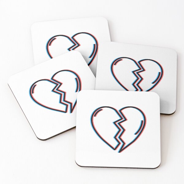 Item preview, Retro 3D Anaglyph Heart Design designed and sold by LipsLab.