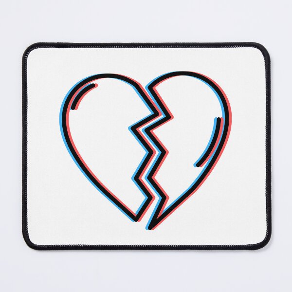 Item preview, Retro 3D Anaglyph Heart Design designed and sold by LipsLab.