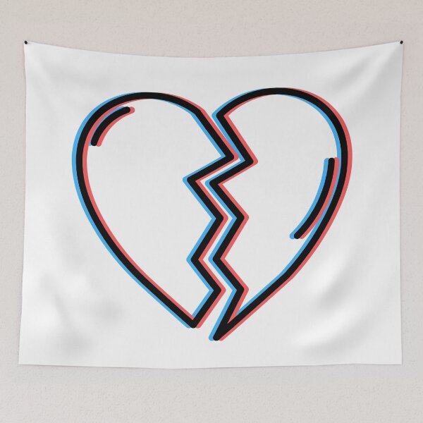 Item preview, Retro 3D Anaglyph Heart Design designed and sold by LipsLab.