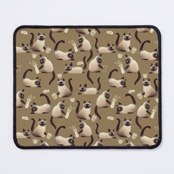 Item preview, Bad Siamese Cats Knocking Stuff Over, Brown designed and sold by tanyadraws.