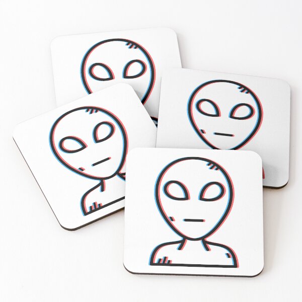 Item preview, Futuristic 3D Anaglyph Alien Head designed and sold by LipsLab.