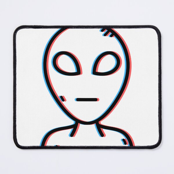 Item preview, Futuristic 3D Anaglyph Alien Head designed and sold by LipsLab.