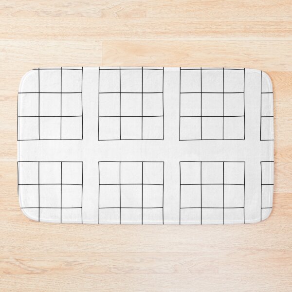 Item preview, Modern Grid Art: Simple Black & White Line Illustrations designed and sold by RM-Journey.