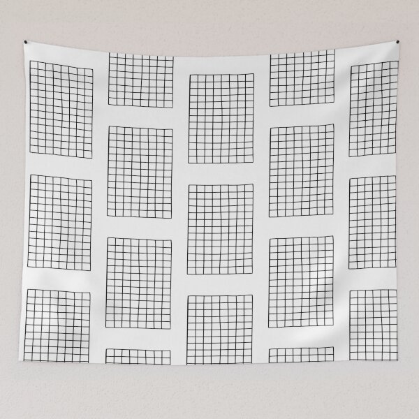 Item preview, Abstract Grid Patterns: Minimalist Black & White Art designed and sold by RM-Journey.
