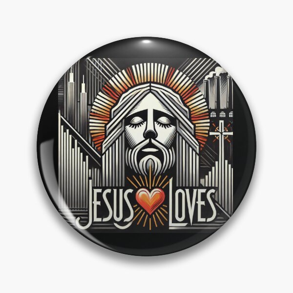Item preview, Jesús ama, diseño constructivista designed and sold by HolyWon.