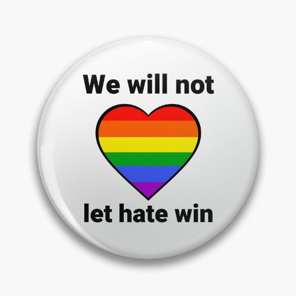 Item preview, We will not let hate win  designed and sold by Rachel the Artist .