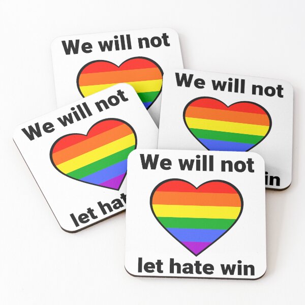 Item preview, We will not let hate win  designed and sold by Rachel the Artist .