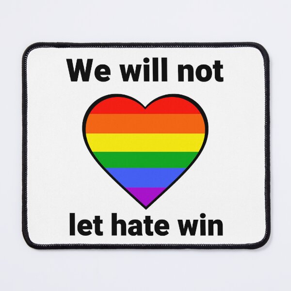 Item preview, We will not let hate win  designed and sold by Rachel the Artist .