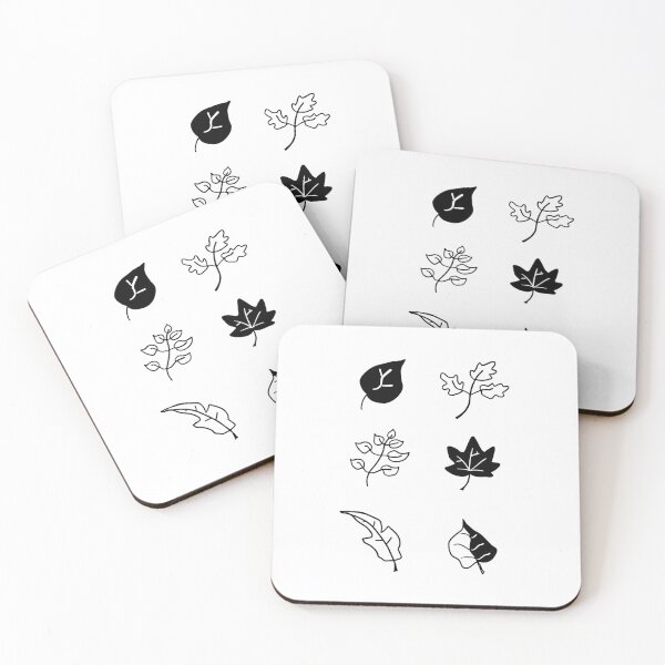 Item preview, Charming Leaf Doodles: Simple Black & White Line Art designed and sold by RM-Journey.