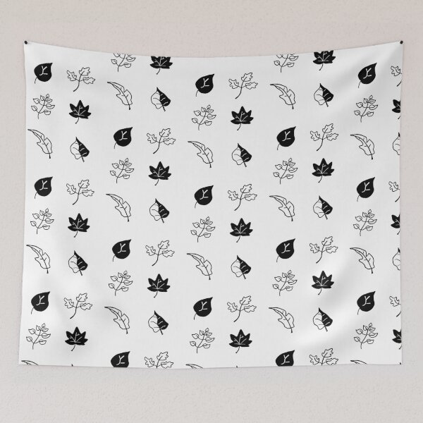 Item preview, Charming Leaf Doodles: Simple Black & White Line Art designed and sold by RM-Journey.