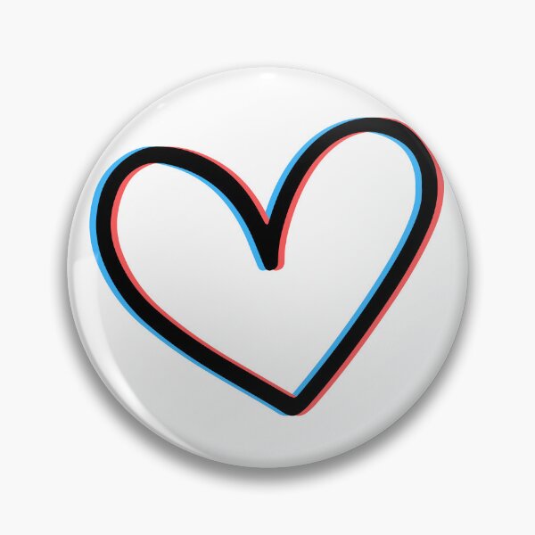 Item preview, Retro 3D Anaglyph Heart Design designed and sold by LipsLab.
