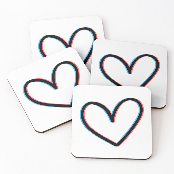 Item preview, Retro 3D Anaglyph Heart Design designed and sold by LipsLab.