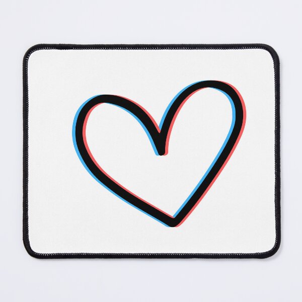 Item preview, Retro 3D Anaglyph Heart Design designed and sold by LipsLab.