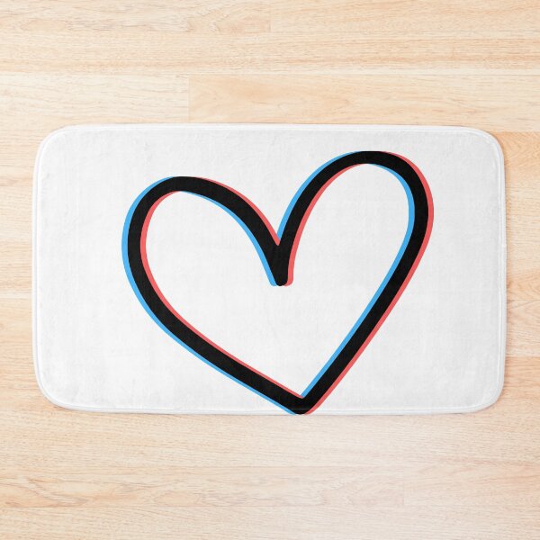 Item preview, Retro 3D Anaglyph Heart Design designed and sold by LipsLab.