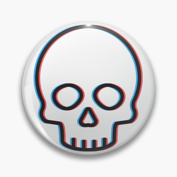 Item preview, Edgy 3D Anaglyph Skull Artwork designed and sold by LipsLab.