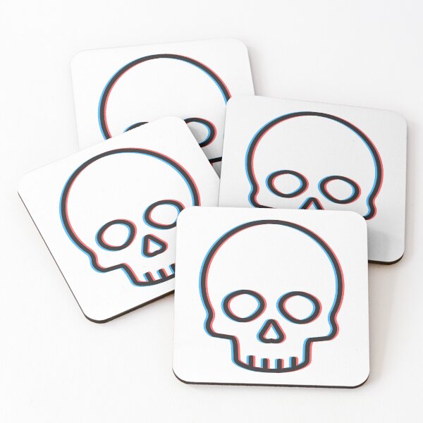 Item preview, Edgy 3D Anaglyph Skull Artwork designed and sold by LipsLab.