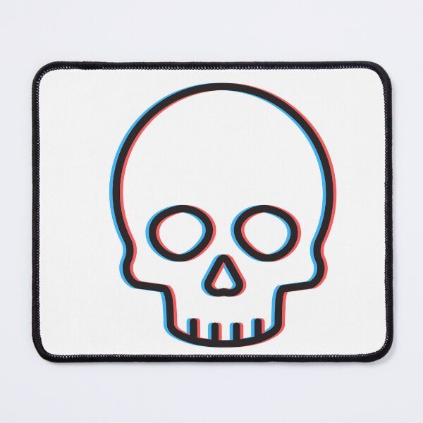 Item preview, Edgy 3D Anaglyph Skull Artwork designed and sold by LipsLab.