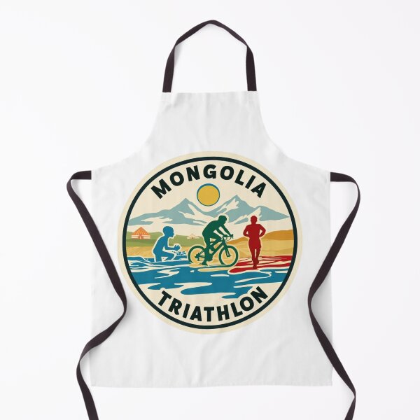 Item preview, Triathlon Spirit – Mongolia Pride – Swim, Bike, Run Design designed and sold by Triathlongram.