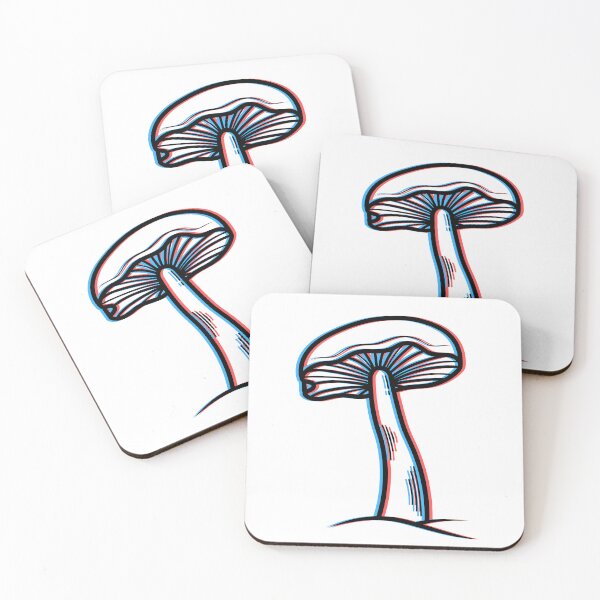 Item preview, Trippy 3D Anaglyph Mushroom Design designed and sold by LipsLab.