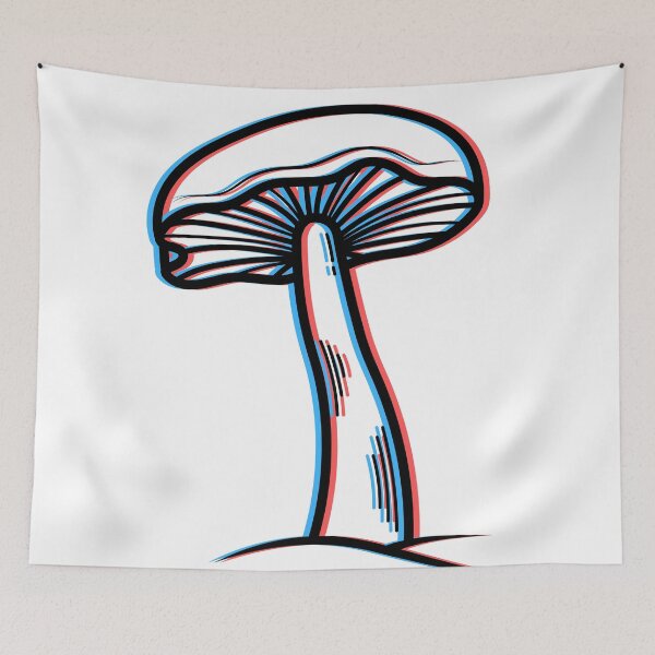 Item preview, Trippy 3D Anaglyph Mushroom Design designed and sold by LipsLab.