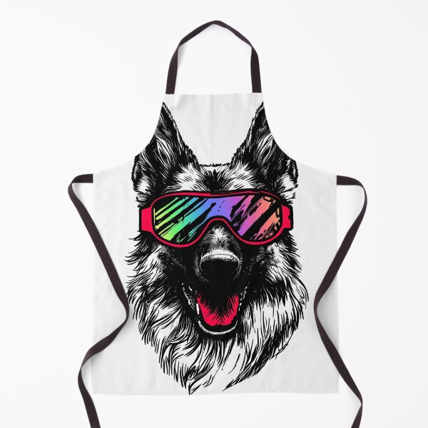 Item preview, German Shepherd Rainbow Goggles ski rescue patrol designed and sold by polygrafix.