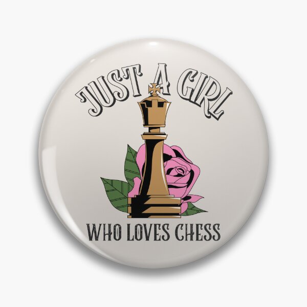 Item preview, just a girl who loves chess designed and sold by sydney-syder.