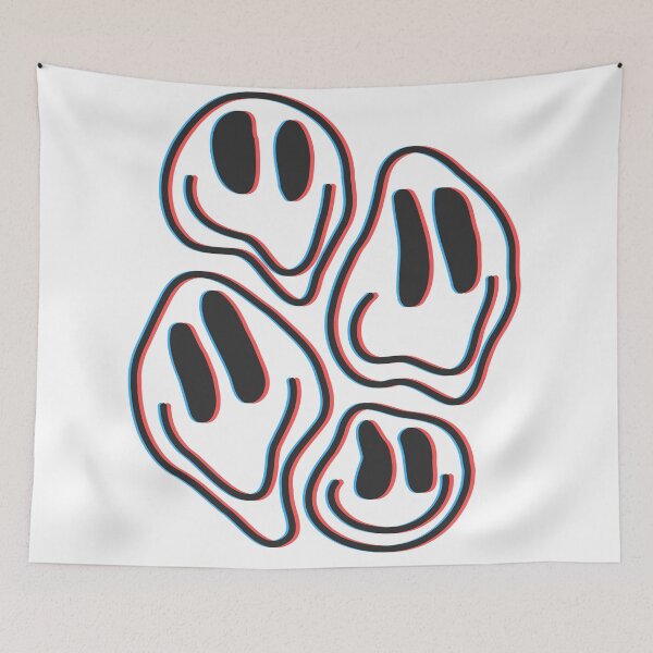 Item preview, Melty 3D Anaglyph Smiley Face designed and sold by LipsLab.