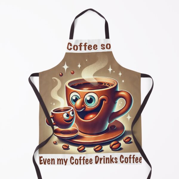 Item preview, I Love Coffee Cute Funny Design  designed and sold by ArtByMarkDesign.