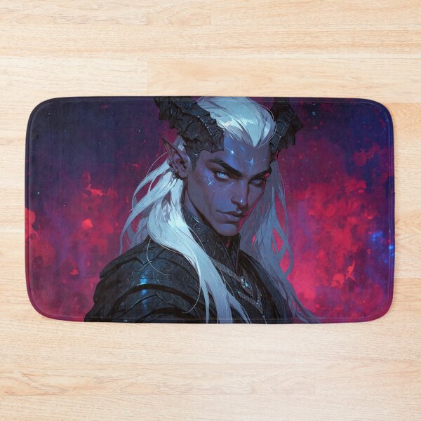 Item preview, Dark Elf With Silver Hair and Black Horns designed and sold by CriaCreative.