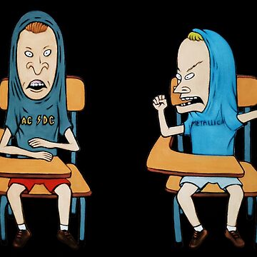"Beavis and Butt-Head as The Great Cornholio" Sticker for Sale by